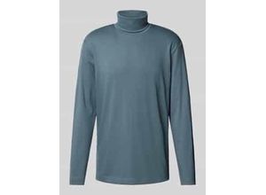 4068127803863 - Regular Fit Langarmshirt aus Baumwoll-Mix mit Rollkragen