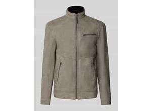 4068127842879 - Regular Fit Jacke in Lederoptik aus reiner Viskose mit gesteppter Schulterpasse 4068127842879 - Regular Fit Jacke in Lederoptik aus reiner Viskose mit gesteppter Schulterpasse
