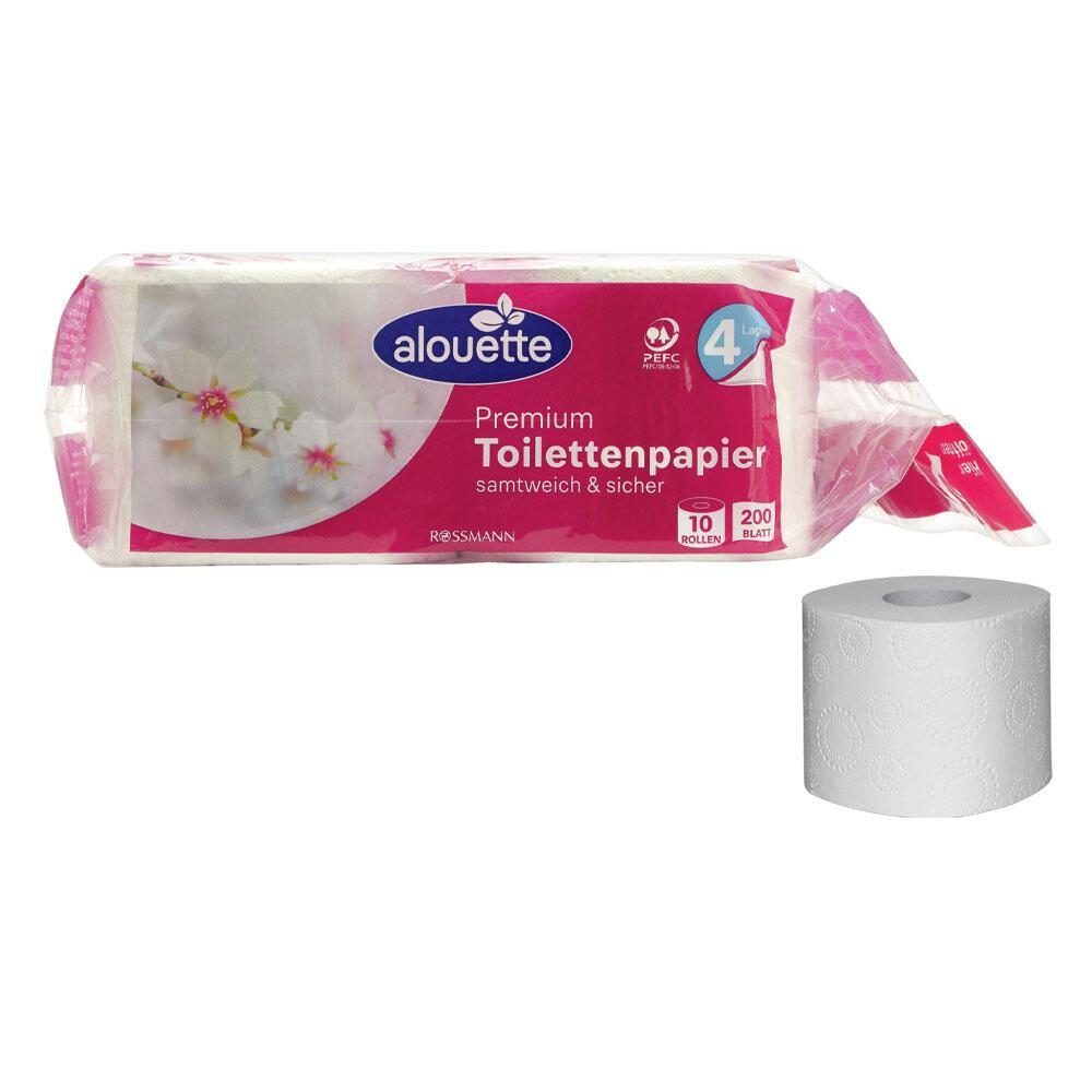 4068134002341 - alouette Toilettenpapier Premium 4-lagig 10 Rollen