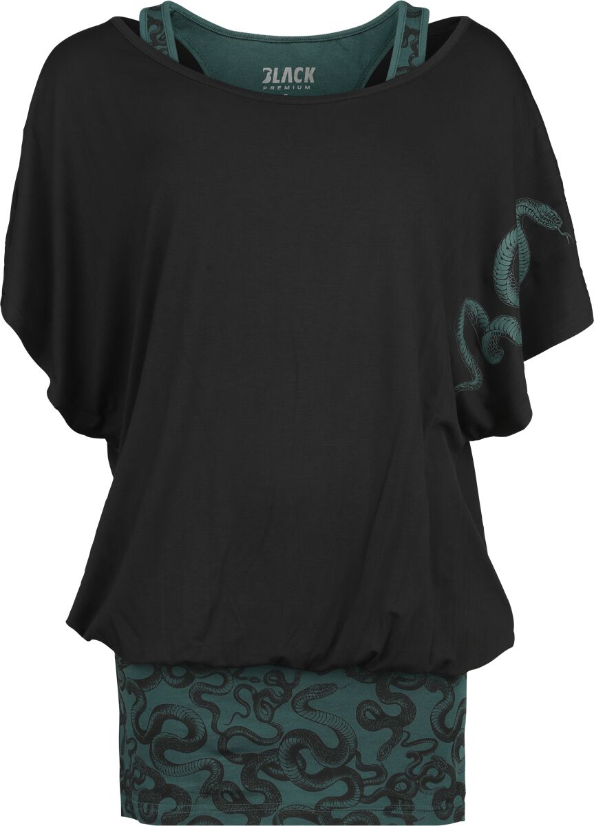 4068143000413 - Double Pack with Snake Print T-Shirt schwarz in XL
