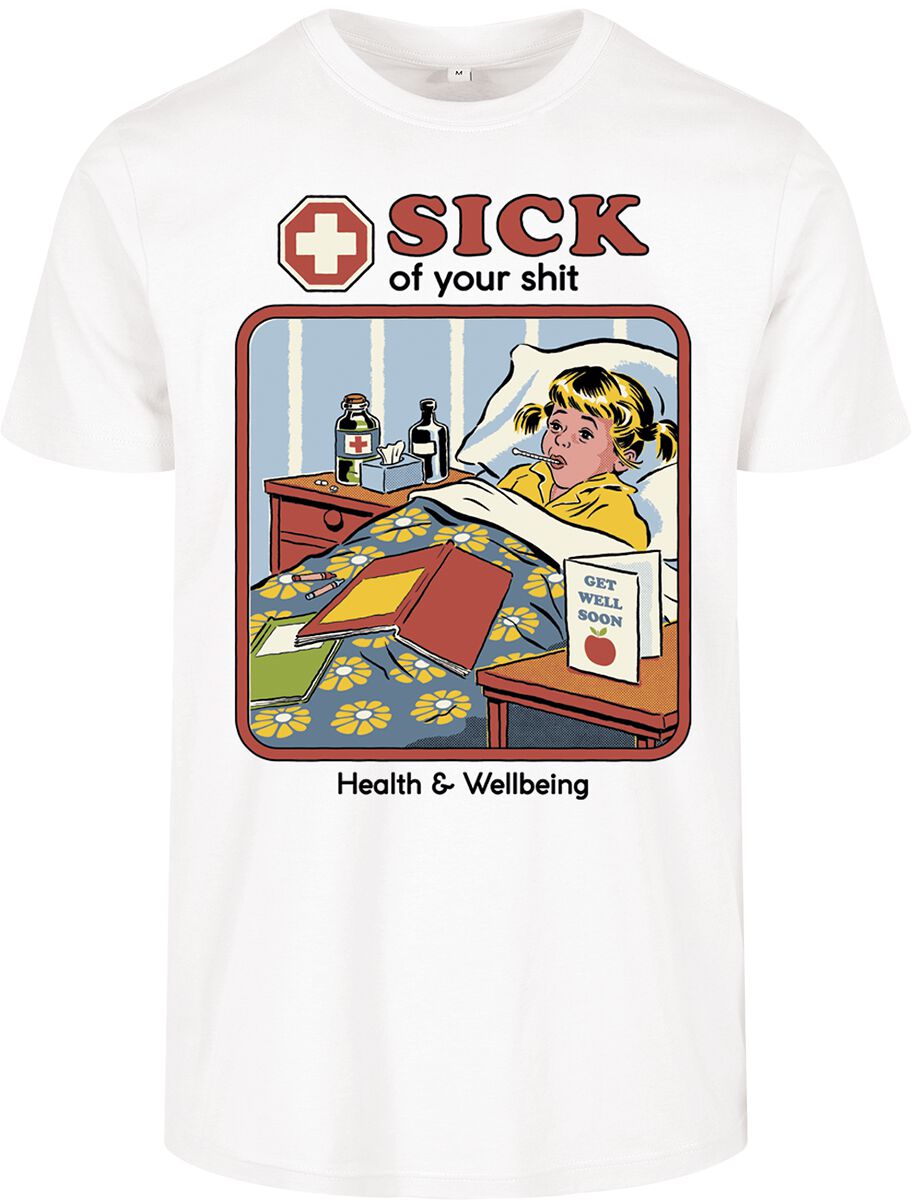 4068143007832 - Sick Of Your Shit T-Shirt weiß in XXL