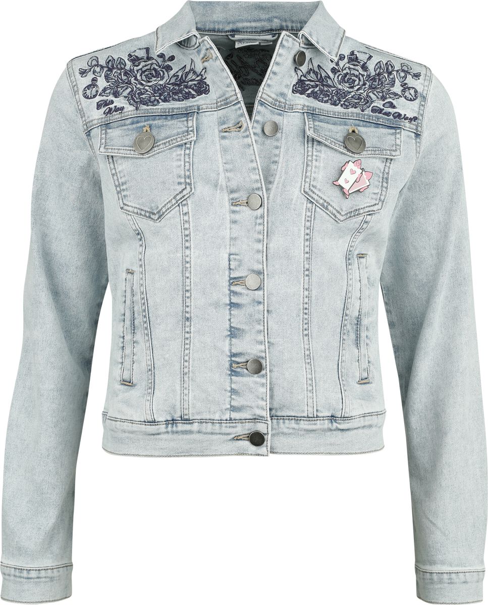 4068143023351 - Were All Mad Here Jeansjacke denim blau in S