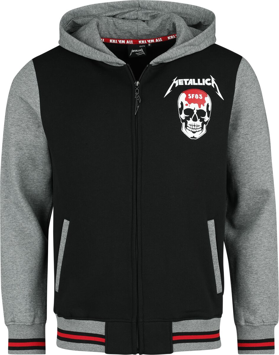 4068143025027 - Metallica EMP Signature Collection Kapuzenjacke schwarz grau meliert in XL