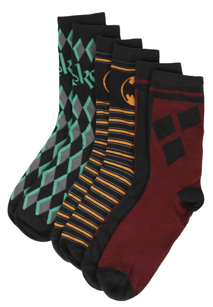 4068143028790 - Batman Harley Quinn Joker Socken multicolor in EU 39-42