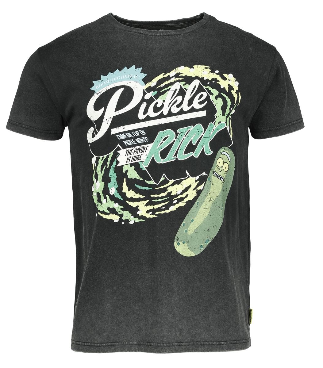 4068143031035 - Pickle Rick T-Shirt schwarz in S