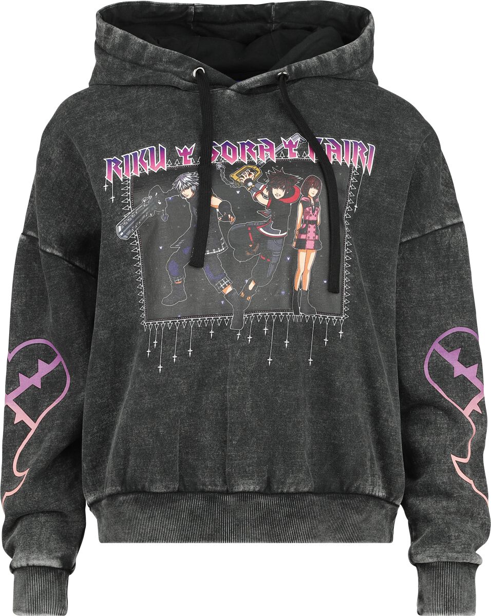 4068143031752 - Riku Sora Kairi Kapuzenpullover schwarz in XL