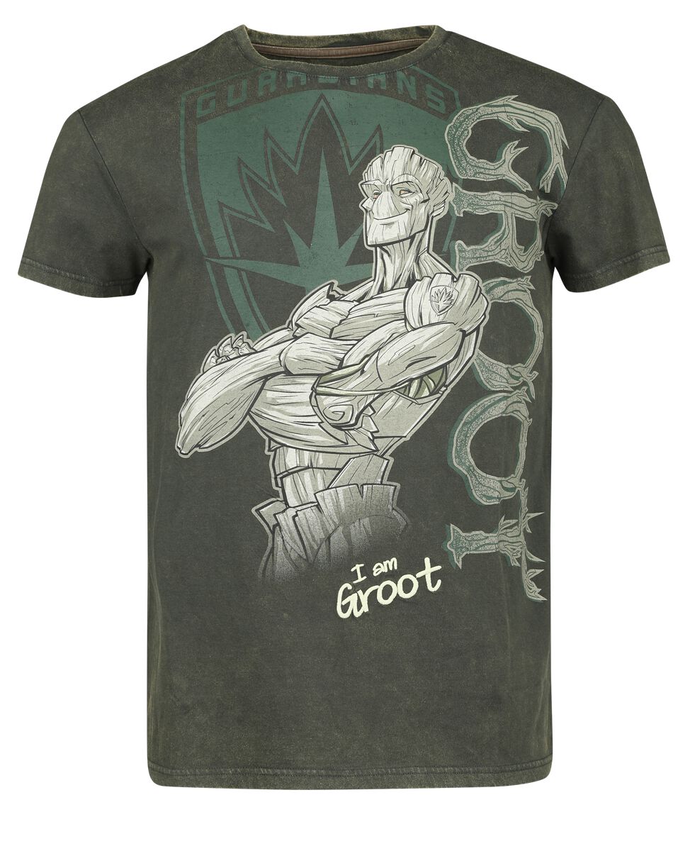 4068143032483 - Groot T-Shirt dunkelgrün in M