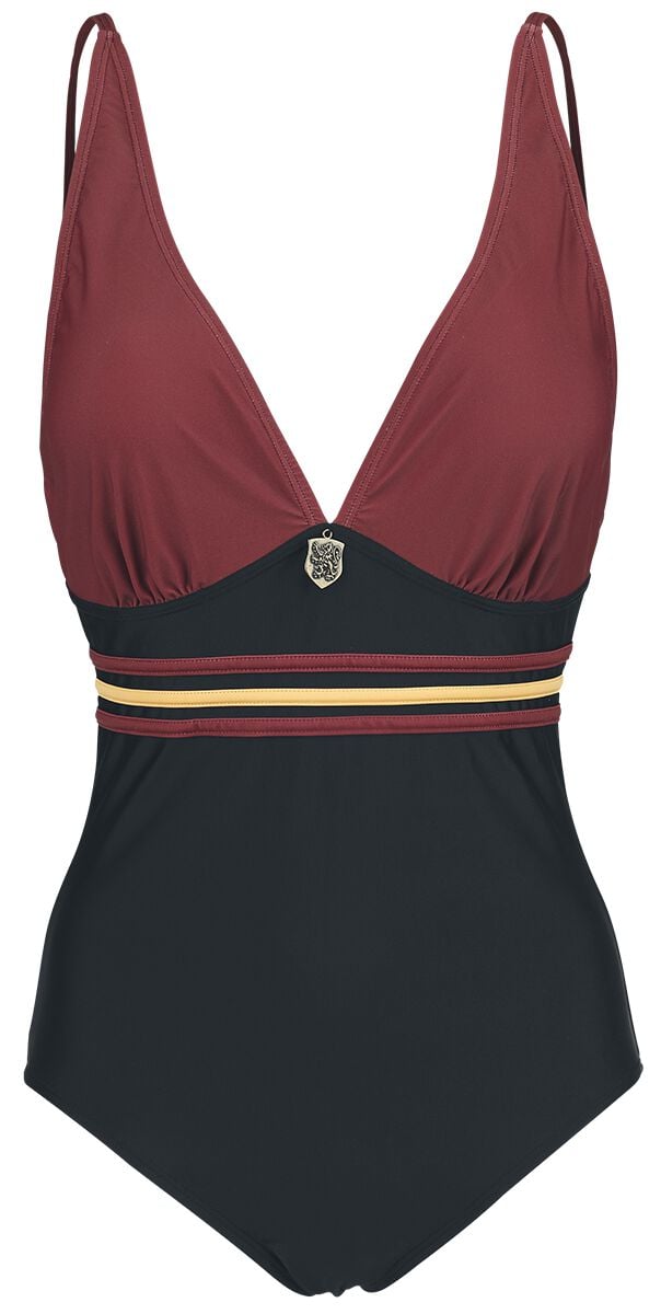 4068143034890 - Gryffindor Badeanzug schwarz bordeaux in XL