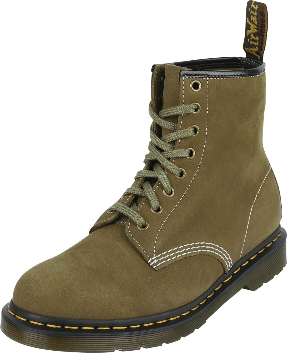 4068143044301 - 1460 - Muted OliveTumbled Boot oliv in EU36