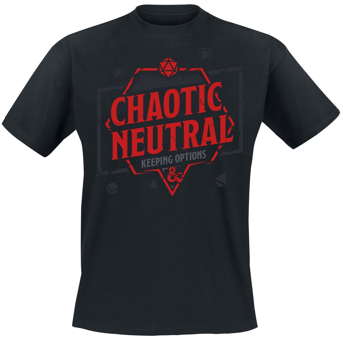 4068143056328 - Chaotic Neutral - Keeping Options T-Shirt schwarz in S