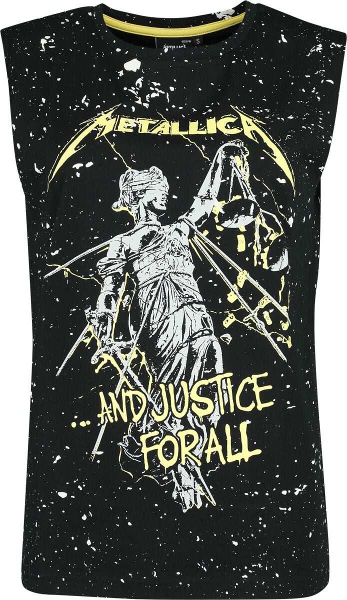 4068143056618 - Metallica EMP Signature Collection Tank-Top schwarz weiß in S