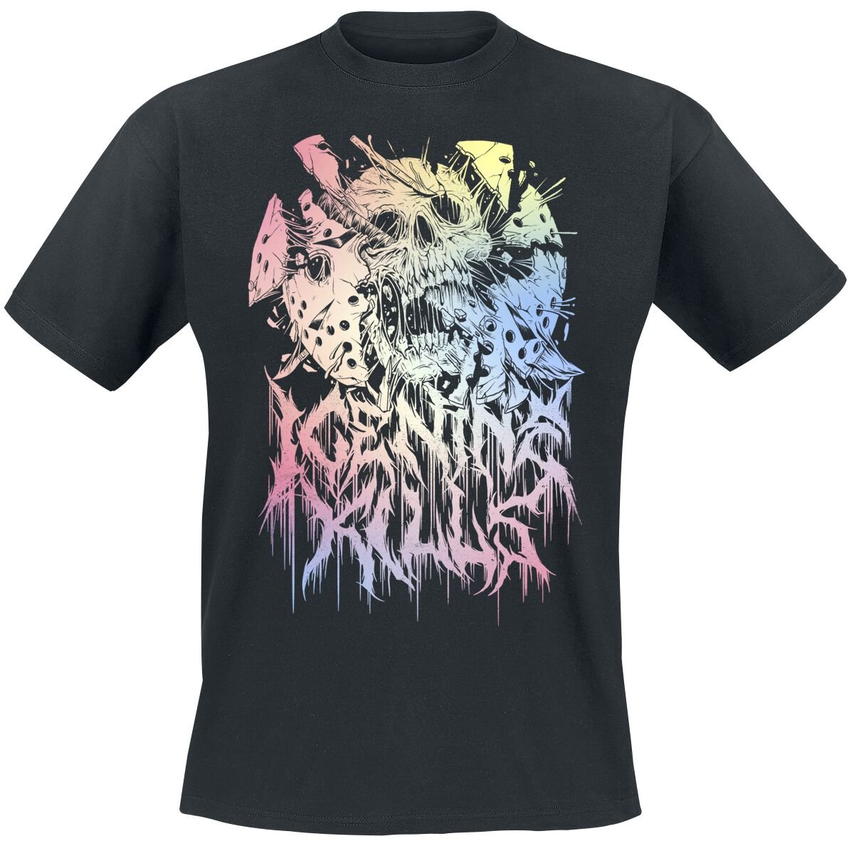 4068143057882 - Pastel Skull T-Shirt schwarz in S