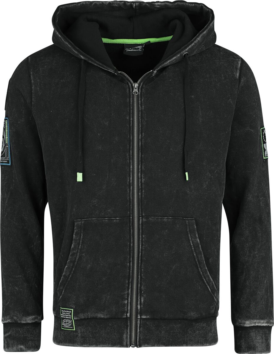 4068143064729 - Rise above Focus on Science Kapuzenjacke schwarz in L