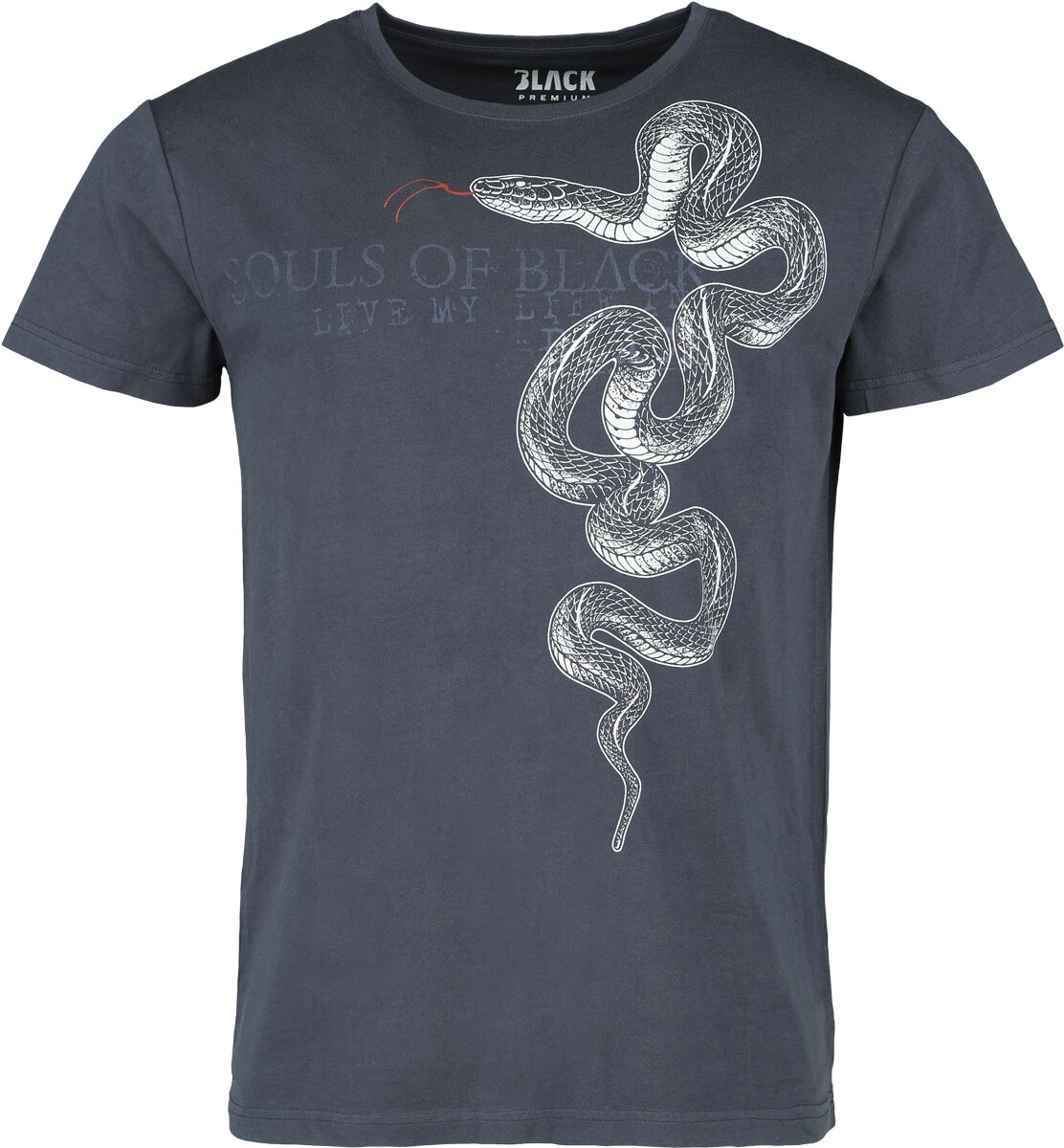 4068143068826 - T-Shirt Souls of Black T-Shirt navy in S