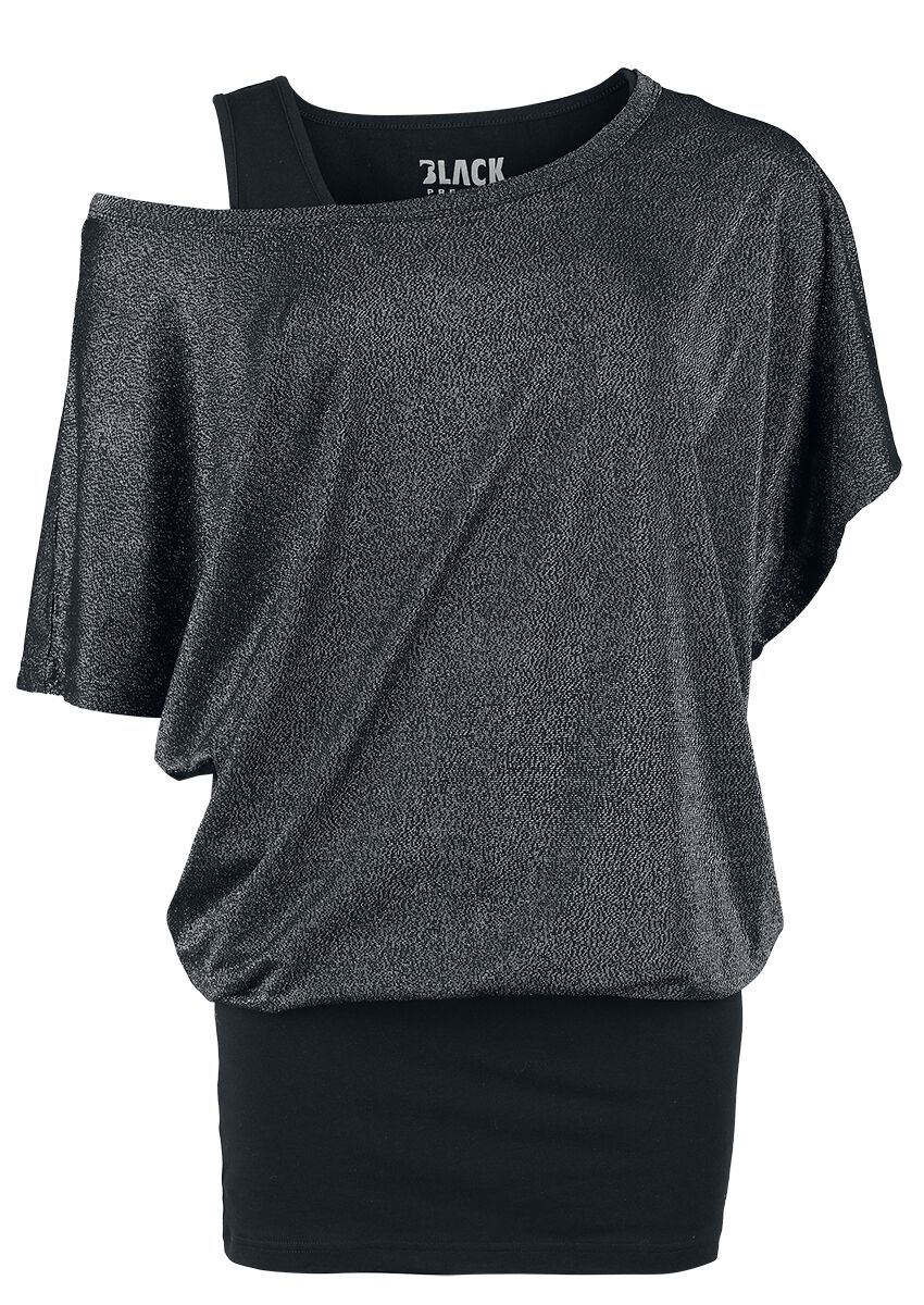 4068143070560 - Double Pack T-Shirt and Top with Glimmer T-Shirt schwarz in XXL 4068143070560 - Double Pack T-Shirt and Top with Glimmer T-Shirt schwarz in XXL