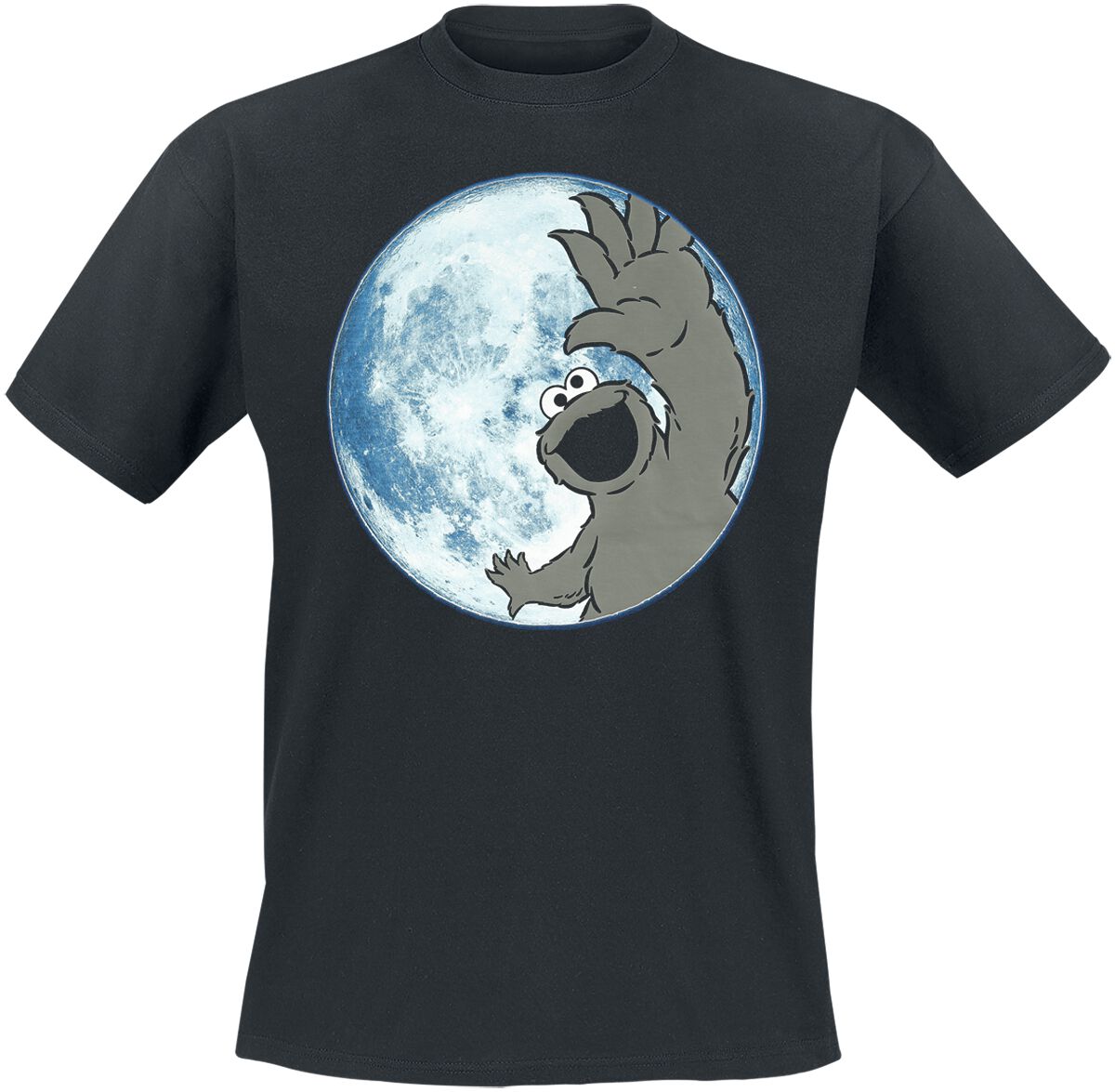 4068143078061 - Moon - Cookie Monster T-Shirt schwarz in S