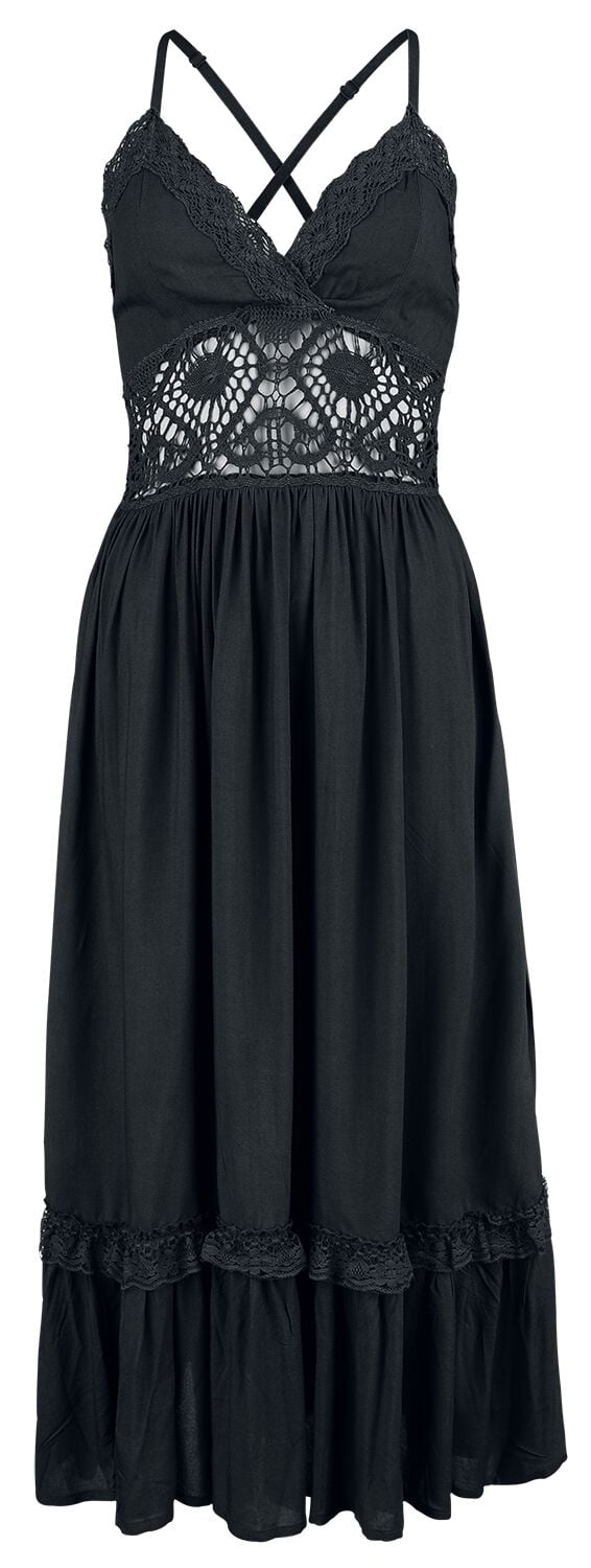 4068143078993 - Maxidress With Lace Langes Kleid schwarz in XXL