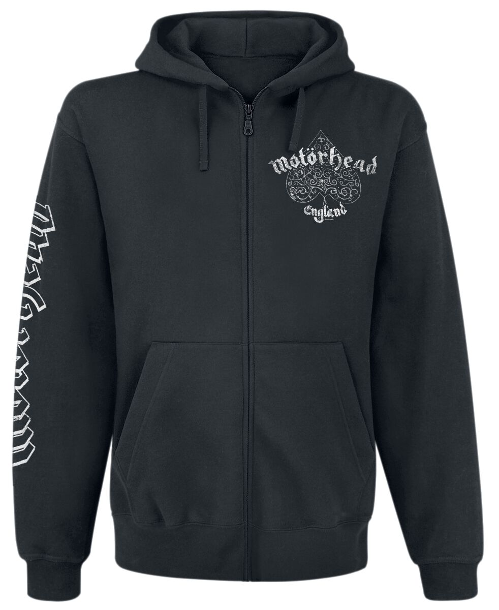 4068143082594 - Ace Of Spades Tattoo Kapuzenjacke schwarz in S