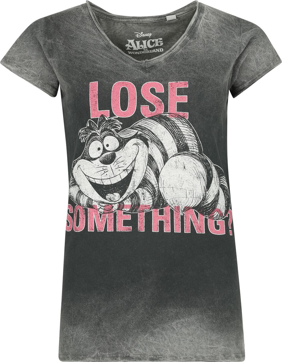 4068143084321 - Grinsekatze - Lose Something? T-Shirt grau in S