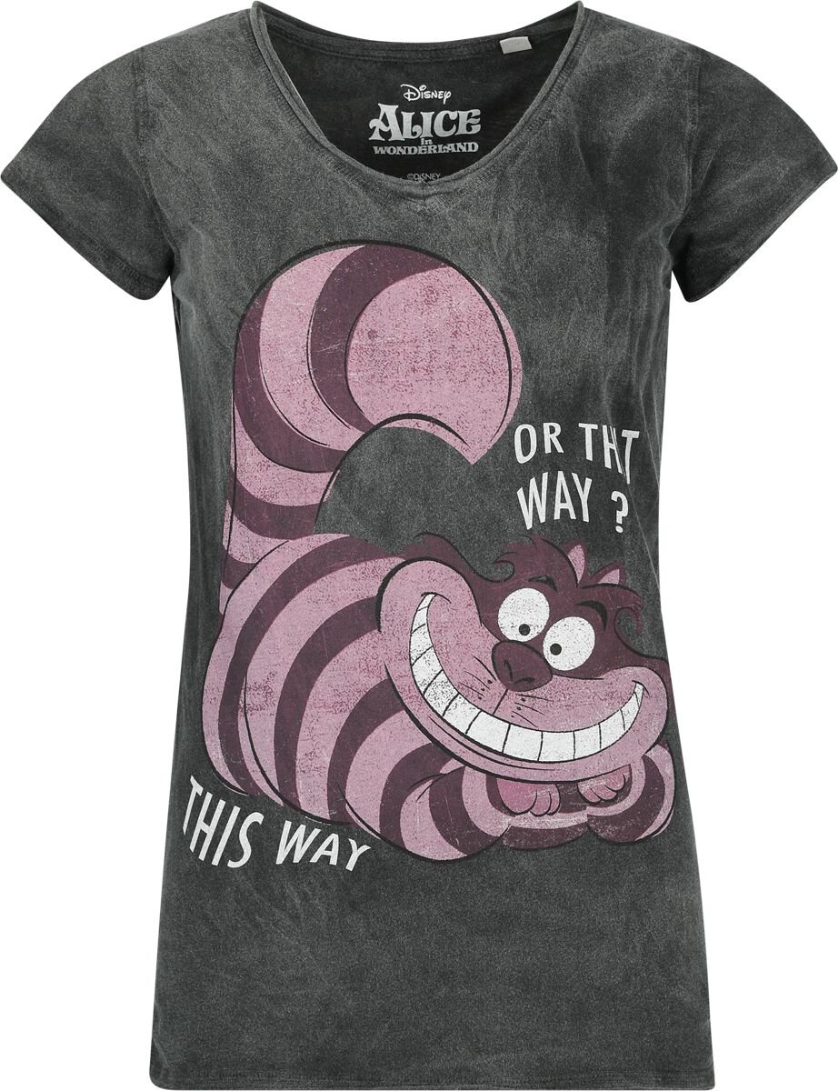 4068143084499 - Grinsekatze - This Way Or That Way? T-Shirt grau in XL 4068143084499 - Grinsekatze - This Way Or That Way? T-Shirt grau in XL
