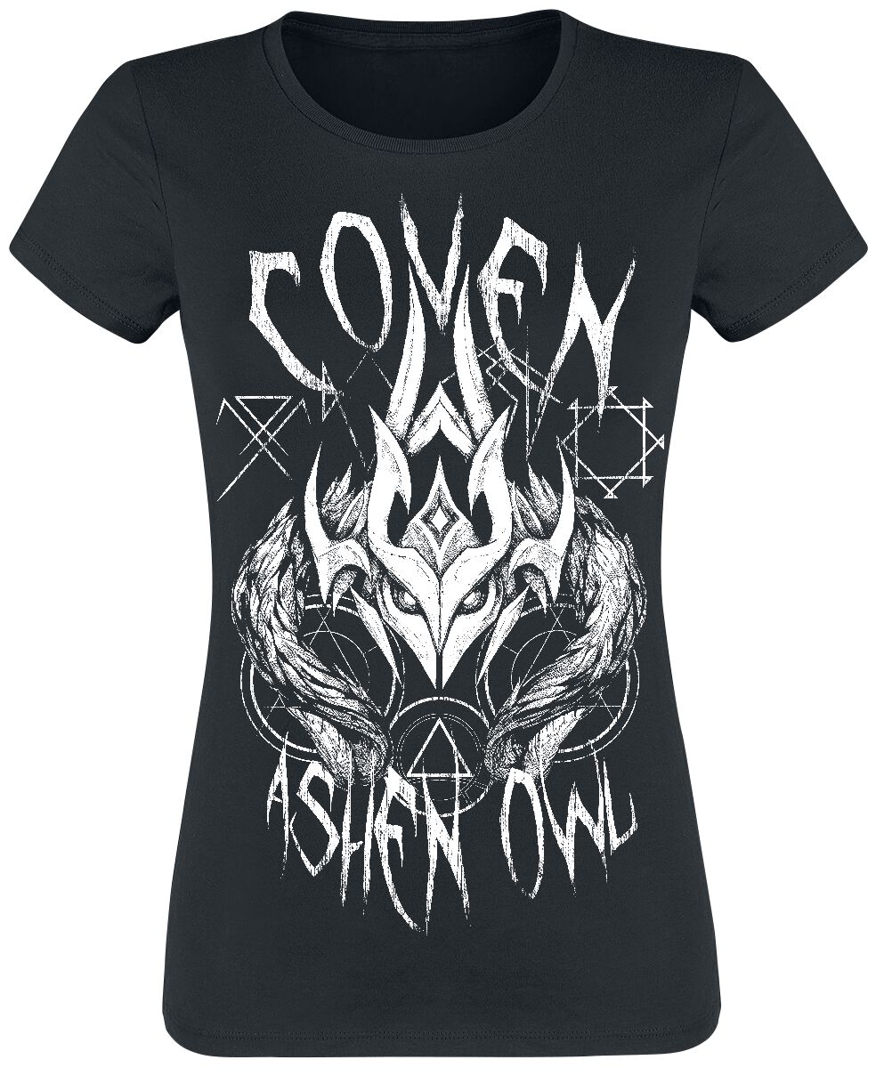 4068143087230 - Coven - Ashen Owl T-Shirt schwarz in S