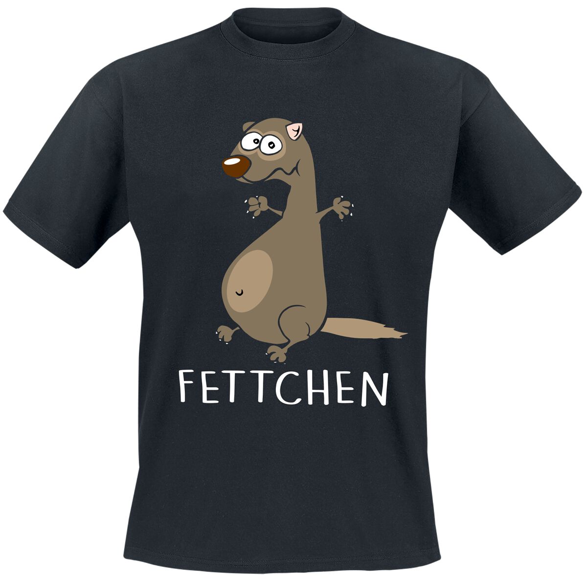 4068143088411 - Fettchen T-Shirt schwarz in M