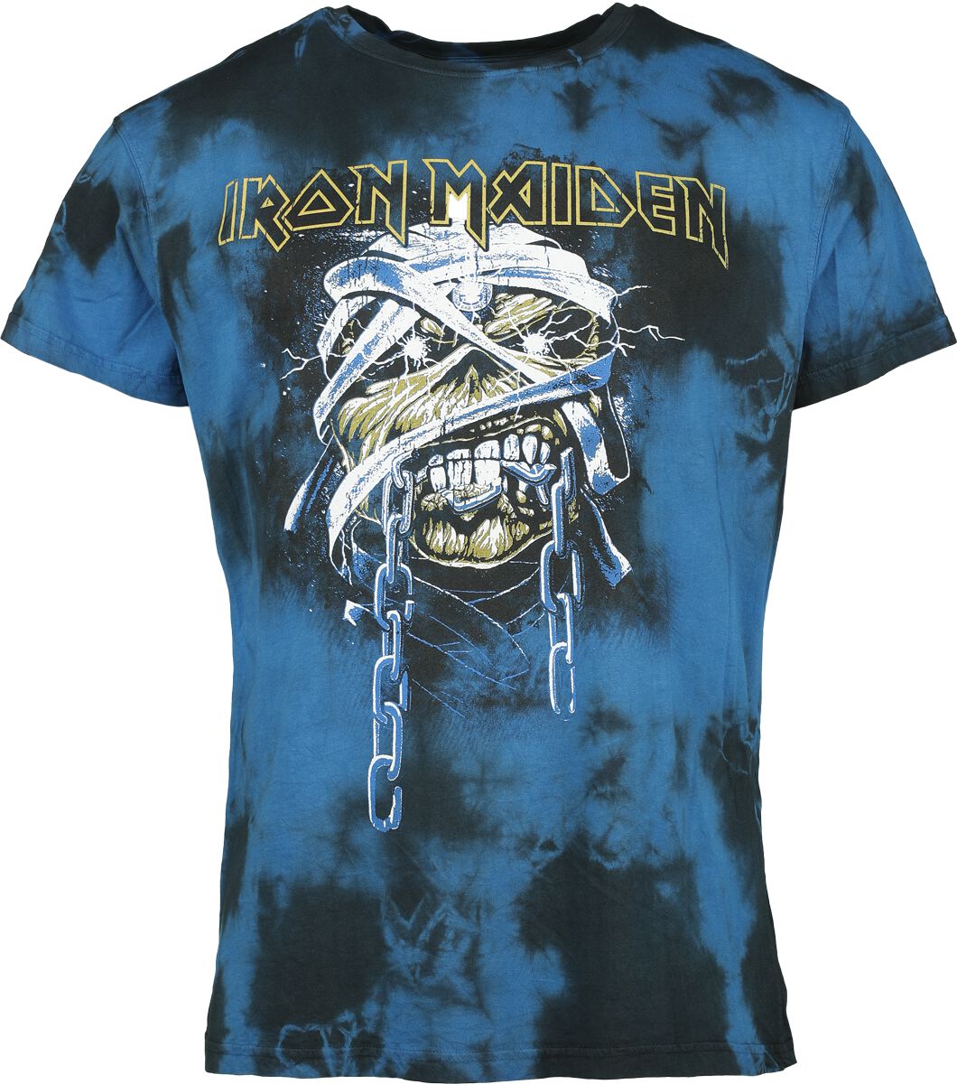 4068143092296 - Powerslave - Mummy Head T-Shirt schwarz blau in S