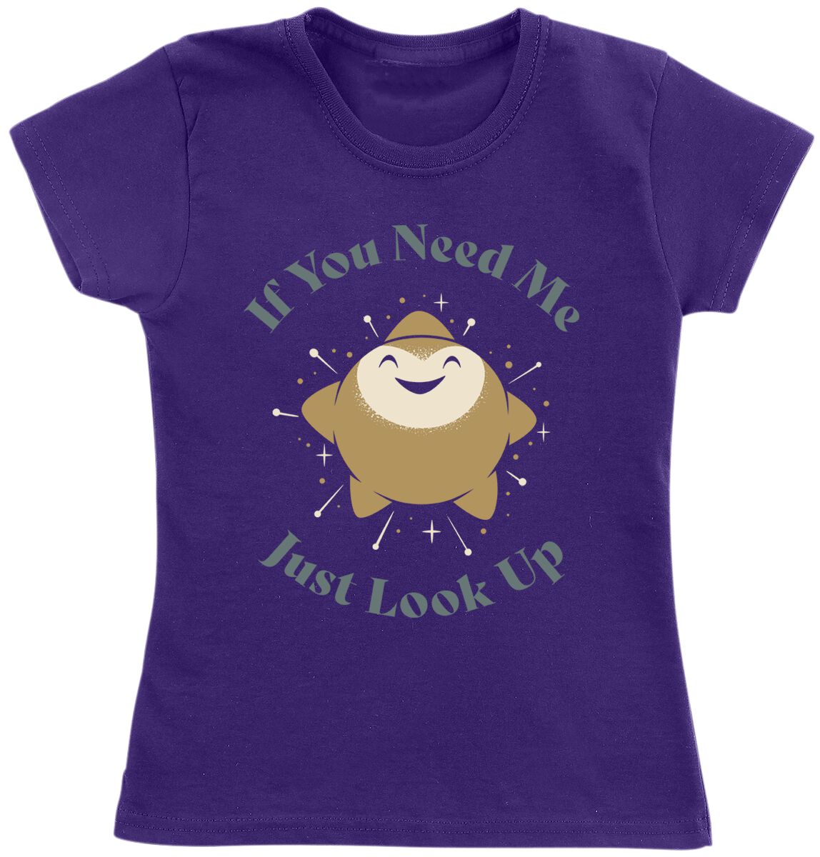 4068143093330 - If You Need Me Just Look Up T-Shirt lila in 116