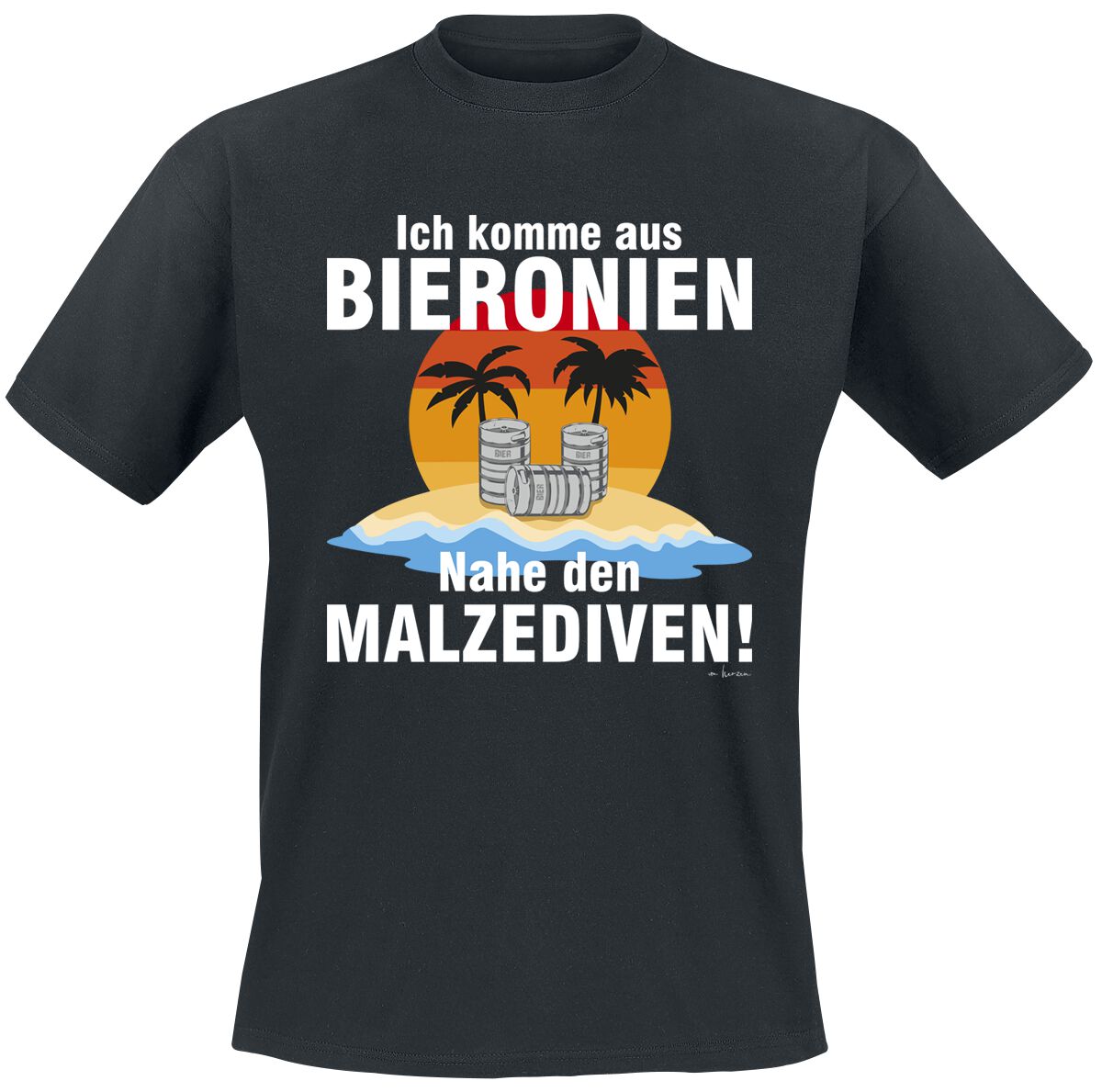 4068143094559 - Ich komme aus Bierkonien T-Shirt schwarz in M