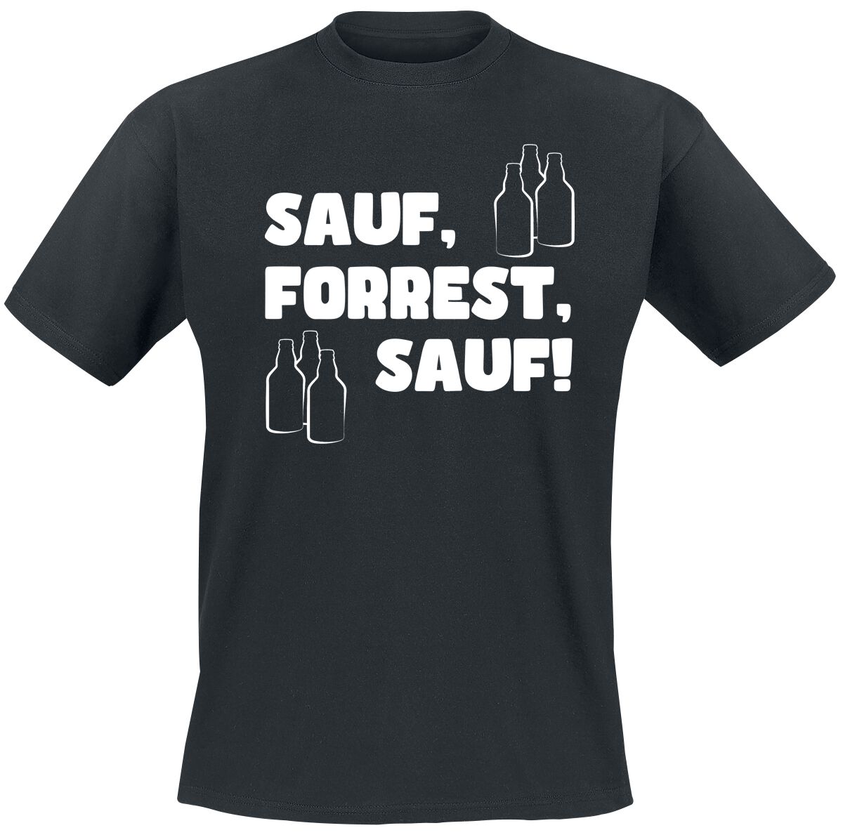 4068143095945 - Sauf Forrest Sauf! T-Shirt schwarz in M