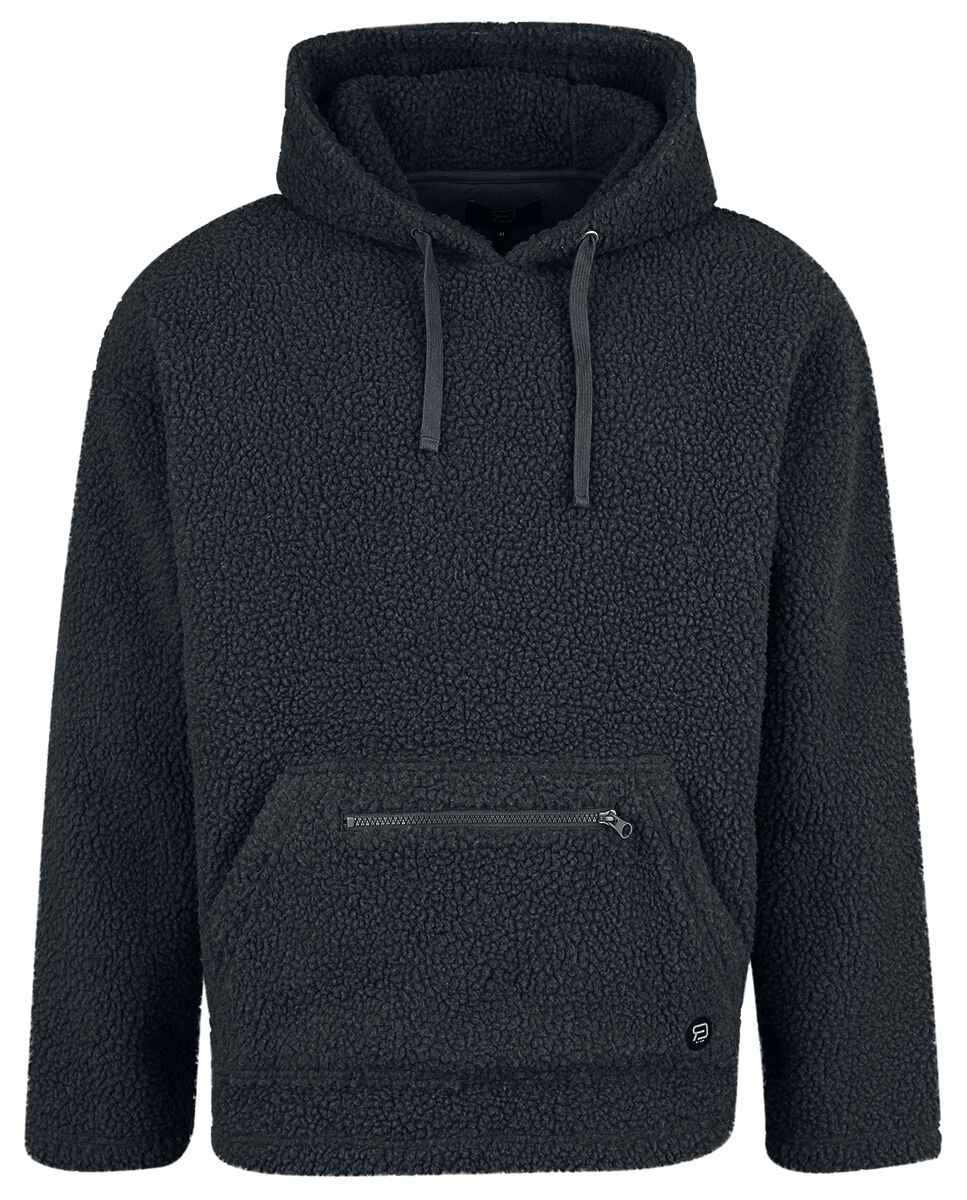 4068143098304 - Teddy Fur Hoody Kapuzenpullover schwarz in S