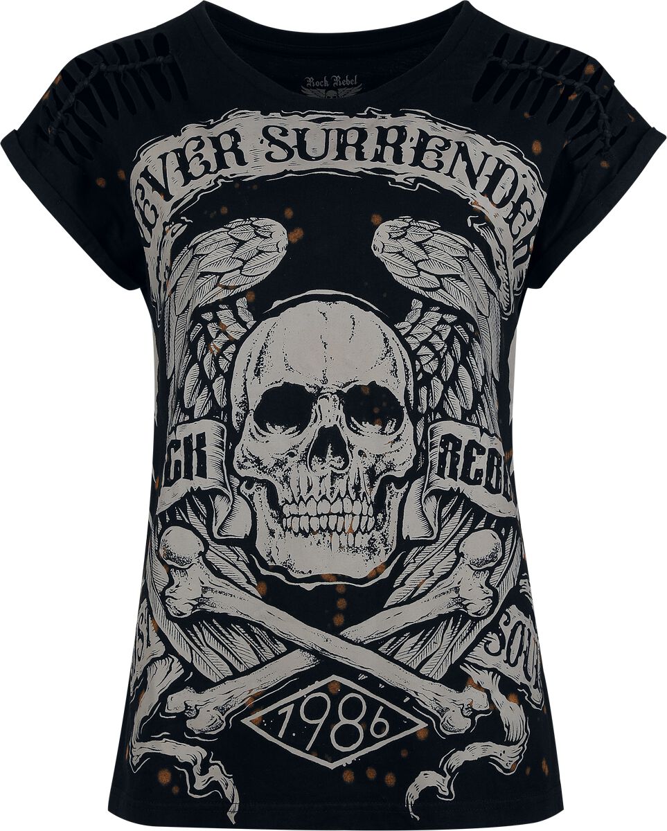 4068143100892 - T-Shirt mit Skullprint T-Shirt schwarz in XL 4068143100892 - T-Shirt mit Skullprint T-Shirt schwarz in XL