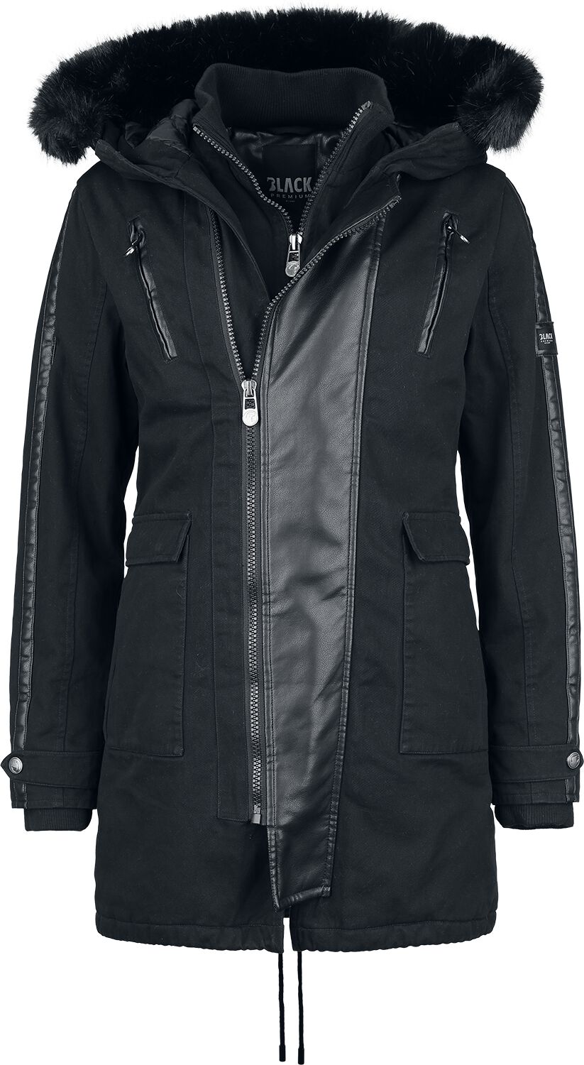 4068143101370 - Winter Jacket With Fake Fur Hood Winterjacke schwarz in M 4068143101370 - Winter Jacket With Fake Fur Hood Winterjacke schwarz in M