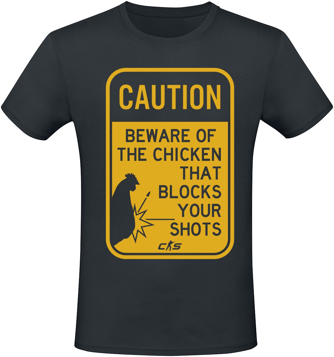 4068143102322 - 2 - Chicken Block T-Shirt schwarz in S