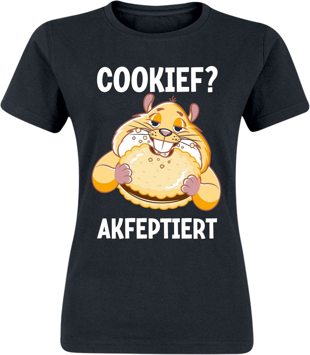 4068143103190 - Hamster IT Cookief? Akfepiert T-Shirt schwarz in S