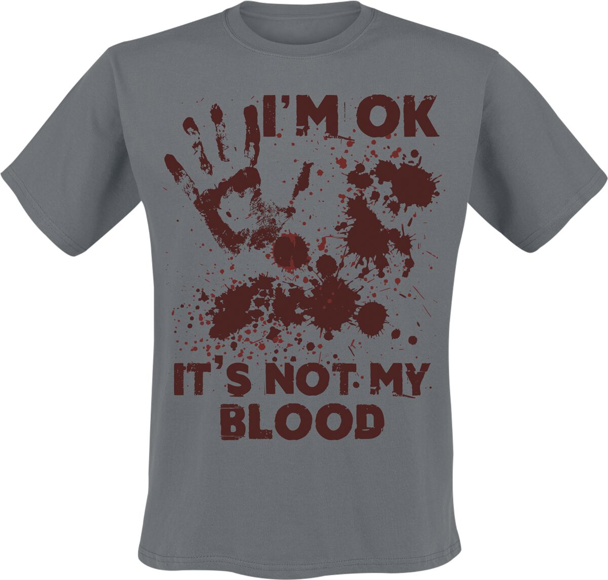 4068143104685 - Im OK Its Not My Blood T-Shirt charcoal in M