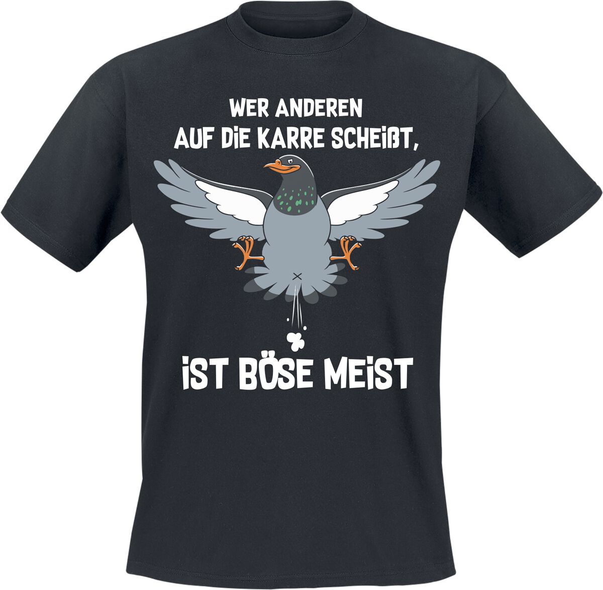 4068143105033 - Wer anderen auf die Karre scheißt ist böse meist T-Shirt schwarz in M