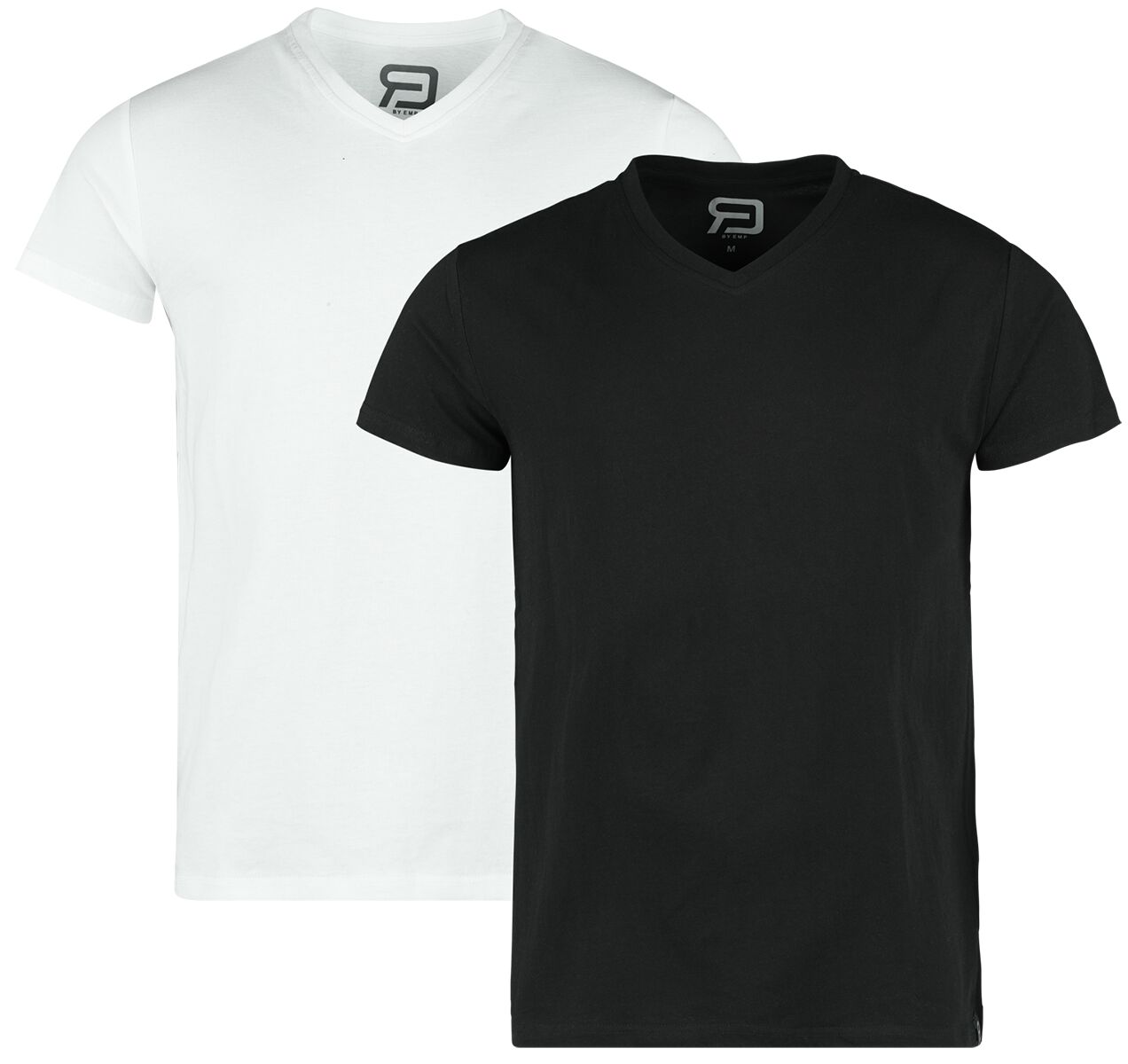 4068143113274 - Double Pack T-Shirts T-Shirt schwarz weiß in M