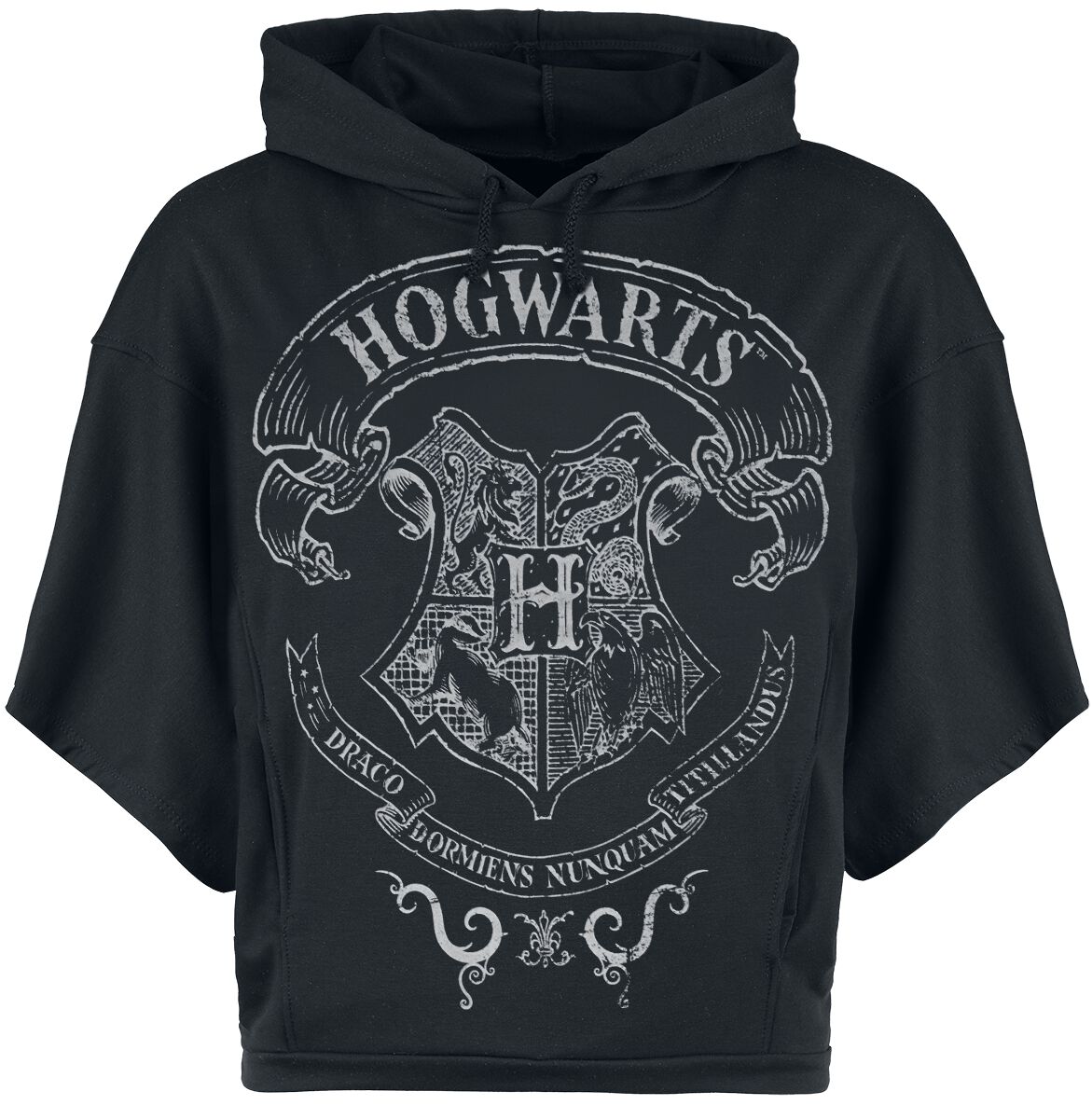 4068143118187 - Hogwarts Crest Kapuzenpullover schwarz in M