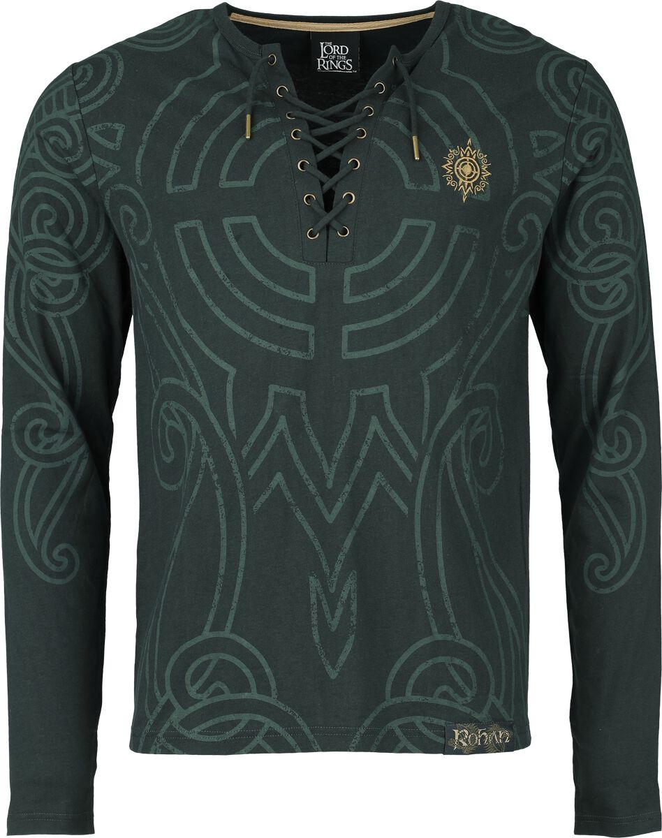 4068143119276 - Rohirrim Langarmshirt grün in M