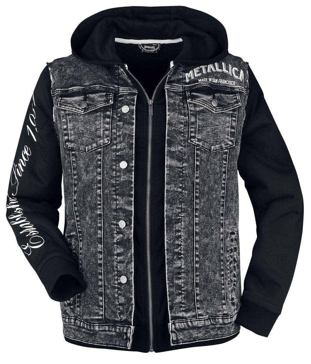 4068143122122 - Metallica EMP Signature Collection - Fleecefutter Übergangsjacke grau schwarz in L