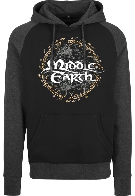 4068143122870 - Middle Earth Kapuzenpullover anthrazit schwarz in L