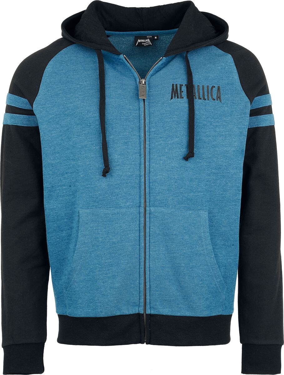 4068143126021 - Metallica EMP Signature Collection Kapuzenjacke blau schwarz in L