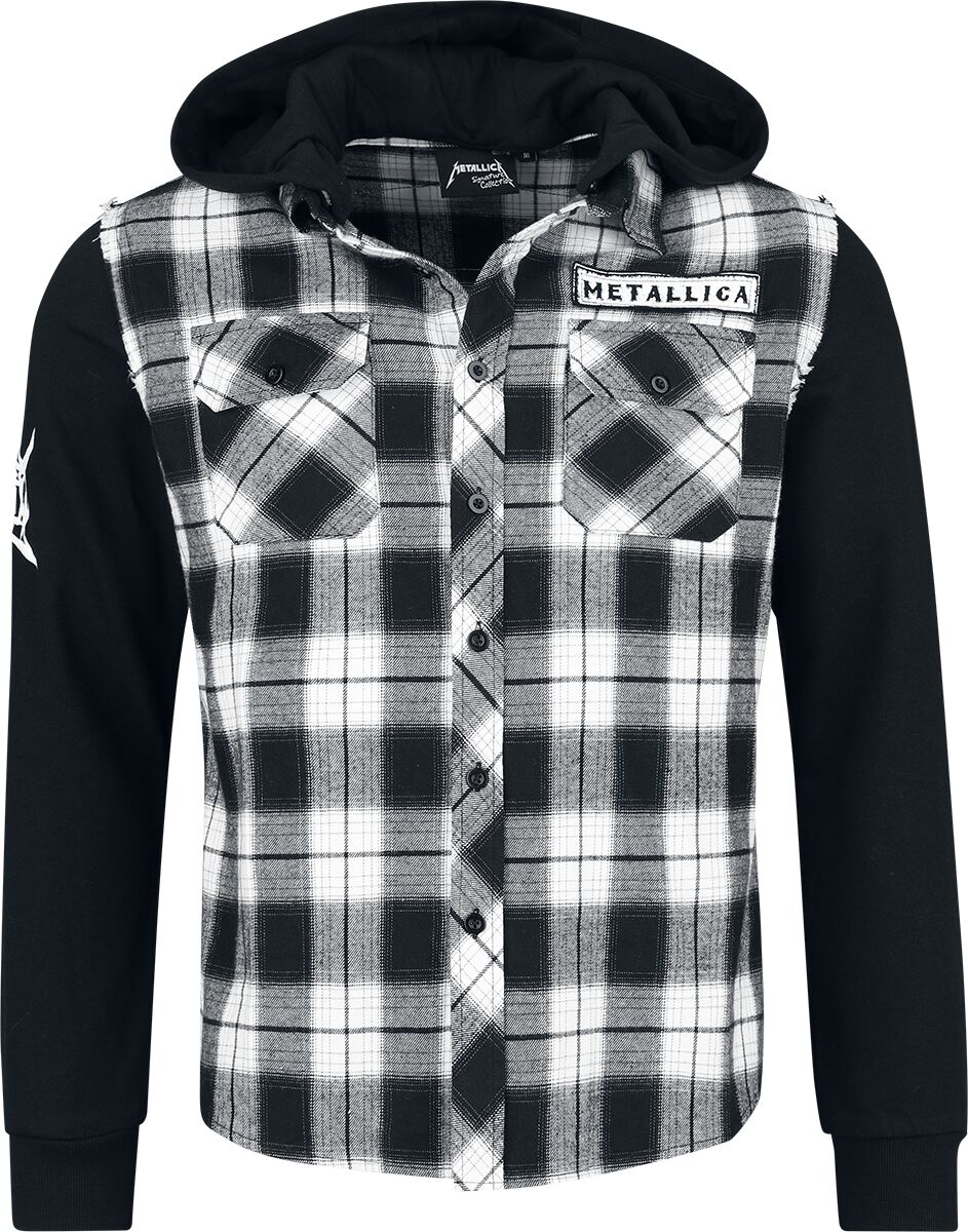 4068143126069 - Metallica EMP Signature Collection Langarmhemd schwarz weiß in S