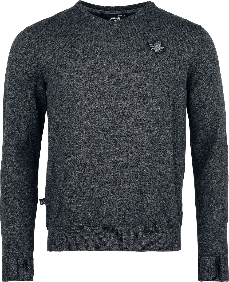 4068143126779 - Metallica EMP Signature Collection Strickpullover dunkelgrau meliert in XXL 4068143126779 - Metallica EMP Signature Collection Strickpullover dunkelgrau meliert in XXL