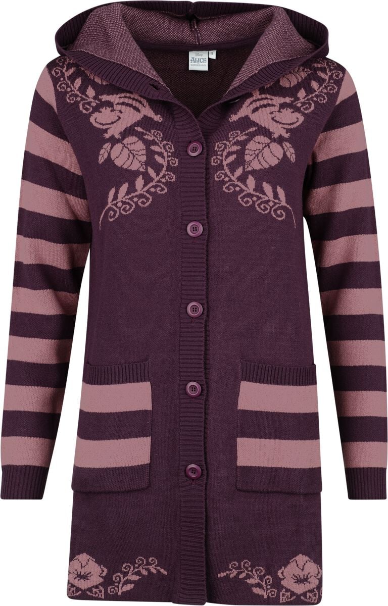 4068143129121 - Grinsekatze Cardigan lila in XXL