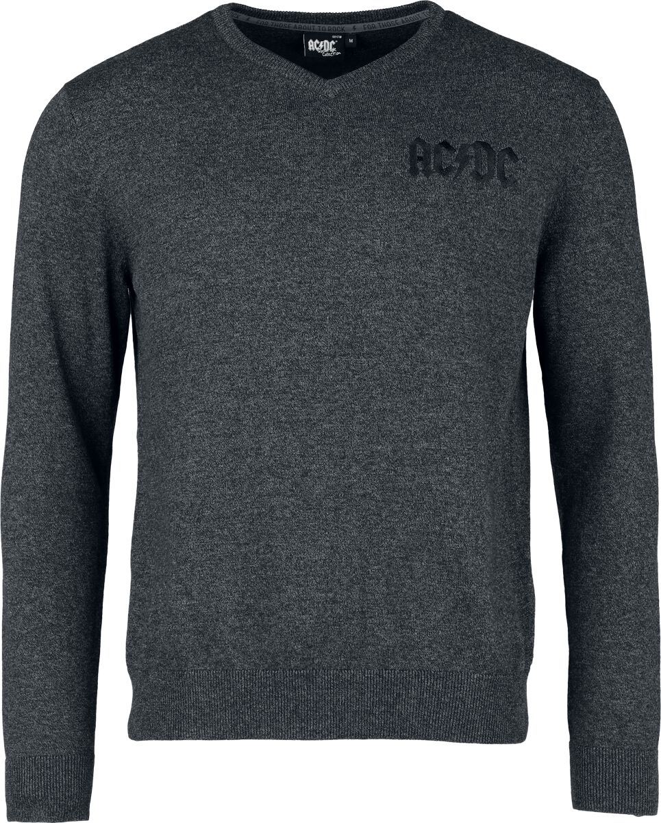 4068143130998 - AC DC EMP Signature Collection Strickpullover schwarz grau in M