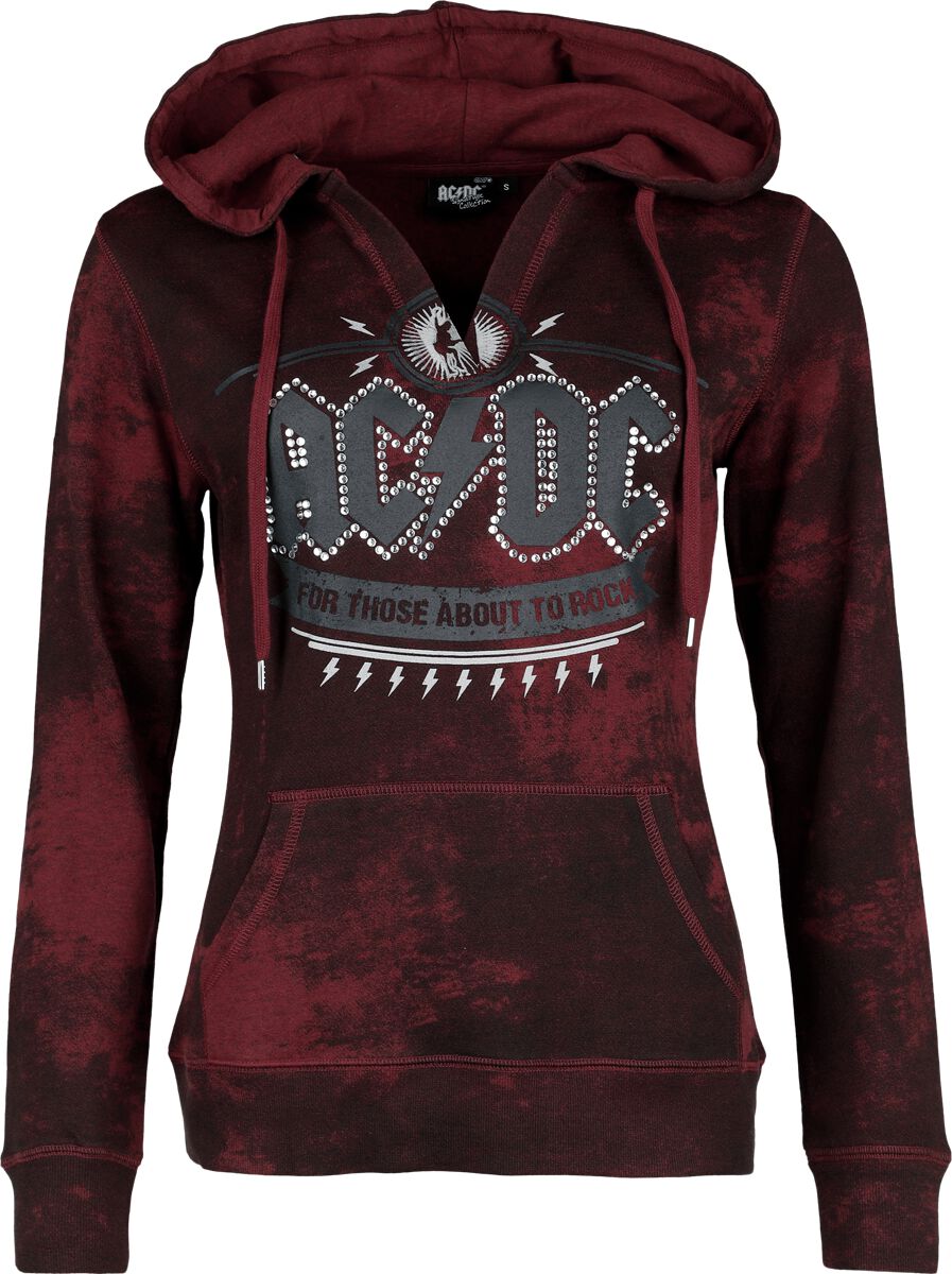 4068143131056 - AC DC EMP Signature Collection Kapuzenpullover dunkelrot in M