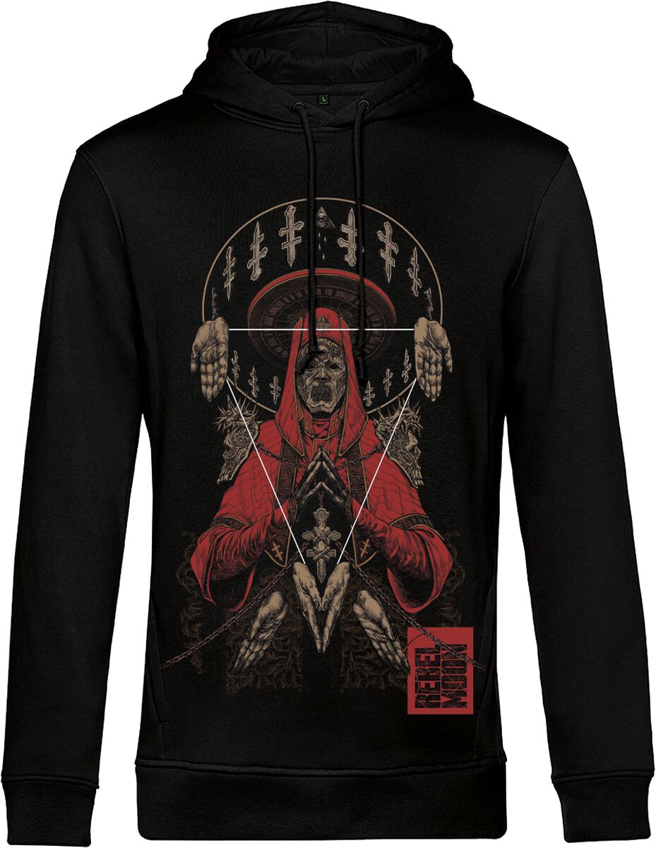 4068143131742 - Priest Kapuzenpullover schwarz in S