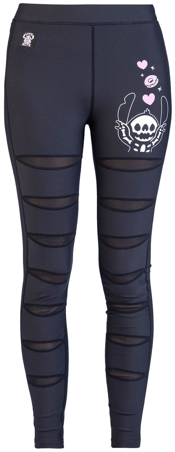 4068143133005 - Love At First Bite Leggings schwarz in M